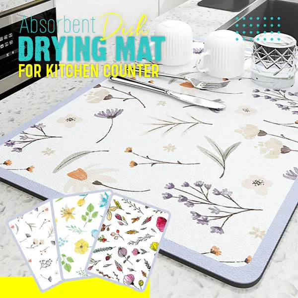 🔥Multi-purpose Kitchen Drying Mat🔥 A Great Indispensable Helper For Keeping Kitchens And Countertops Tidy And Surprising For The Family.